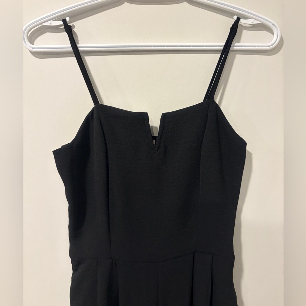 Monteau Black Sleeveless Smocked Wide Leg Jumpsuit NWT! - Picture 3 of 12